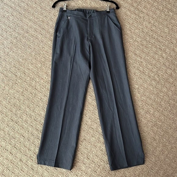 Figs Keroka Wide Leg Trouser Grey Graphite Scrub Pants size Small - Picture 10 of 14